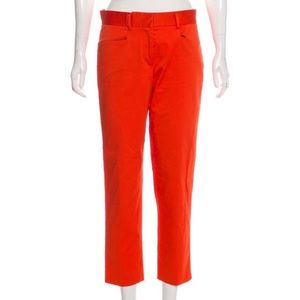 Orange Rag & Bone mid-rise straight-leg pants